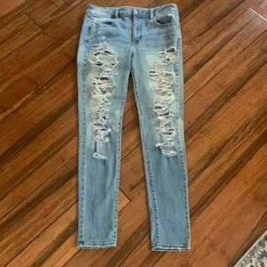 Distressed American Eagle jeans